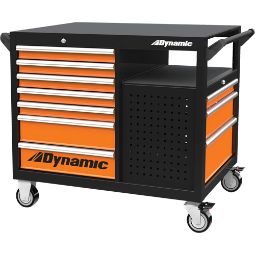industrial Cart, 2 Tiers, 45" x 40" x 28-3/4" Sidevic Inc.