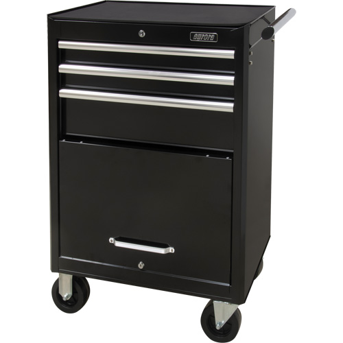 Chariot &agrave; outils industriel, 3 tiroirs, 29-4/5" la x 21-1/5" p x 38-4/5" h, Noir Sidevic Inc.