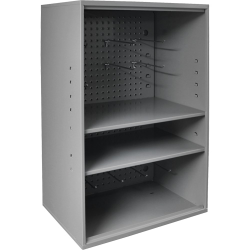 Armoire d'entreposage de produits abrasifs avec panneau perfor&eacute;, Acier, 19-7/8" x 14-1/4" x 32-3/4", Gris Sidevic Inc.