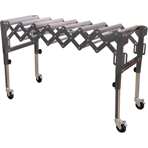 Convoyeurs &agrave; roulettes extensibles & flexibles, 20" la x 52" lo, Capacit&eacute; de 300 lb par pi lin. Sidevic Inc.