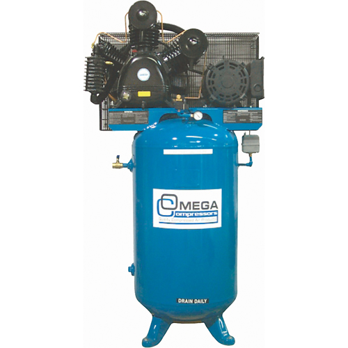 Compresseurs d'air s&eacute;rie industrielle - Compresseurs verticaux - Deux &eacute;tages, 66,6 gal. (80 gal. US) Sidevic Inc.