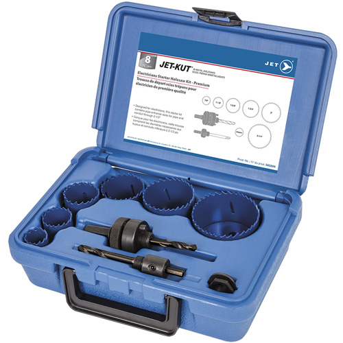 Coffret de scies-cloches haut de gamme pour &eacute;lectriciens, 8 morcea Sidevic Inc.