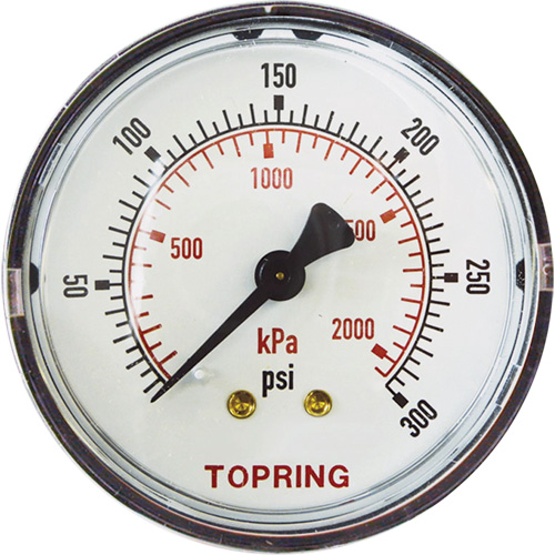 Manom&egrave;tre de rechange,  2", 0 - 175 psi, Fixation arri&egrave;re, Analogique Sidevic Inc.