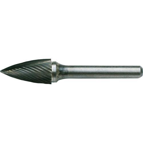 CLEVELAND Solid Carbide Burrs - Tree Shape Pointed End, SG-42, 1/8" Dia., 1/8" Shank, 5/16" Depth of Cut Sidevic Inc.