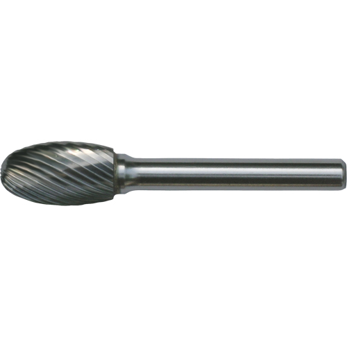 CLEVELAND Solid Carbide Burrs - Oval Shape, SE-5, 1/2" Dia., 1/4" Shank, 7/8" Depth of Cut Sidevic Inc.