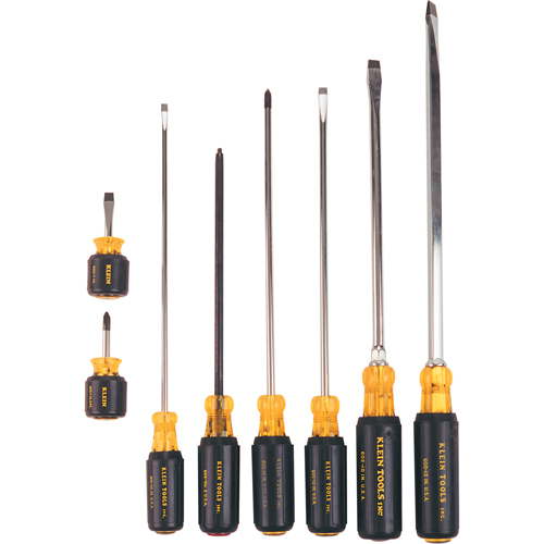 Long & Short Cushion-Grip Screwdriver Set, 8 Pcs. Sidevic Inc.