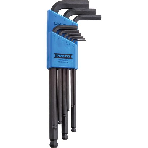 Round Head Hex Key Set, 9 Pcs., Metric Sidevic Inc.