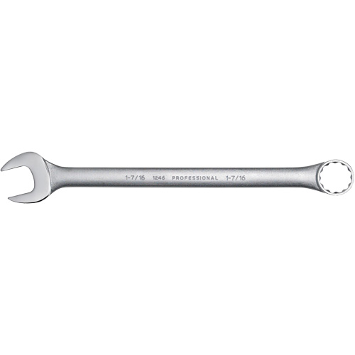 Combination Wrench, 12 Point, 1-7/16", Satin Finish Sidevic Inc.