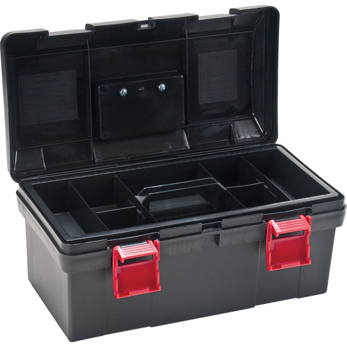 Heavy-Duty Tool Box, 17-1/2" W x 9-1/2" D x 8" H, Black Sidevic Inc.