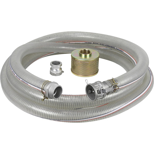 Reinforced Suction Hose Kit for Water Pump, 3" x 300" Sidevic Inc.