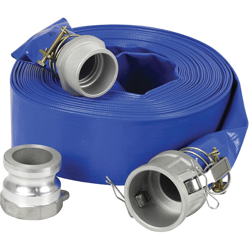 Lay-Flat Discharge Hose Kit for Water Pump, 3" x 600" Sidevic Inc.