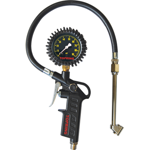 Tire Pressure Gauges - Dual Wheel Type- Pistol Grip Dial Inflator Gauges Sidevic Inc.