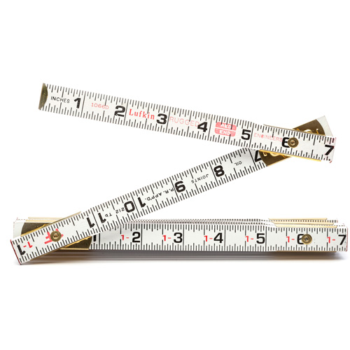 Folding Wood Rule, 6' L, Wood, 1/6" Graduations Sidevic Inc.