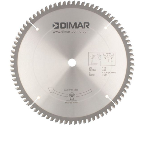 Contractor Saw Blades, 10", 80 Teeth, Non-Ferrous Use Sidevic Inc.