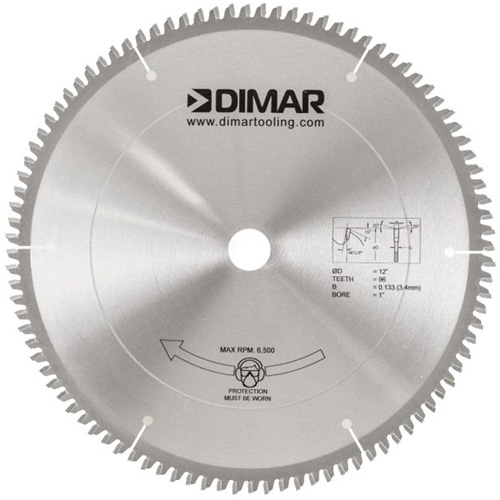 Melamine Saw Blade, 12", 96 Teeth, Wood Use Sidevic Inc.