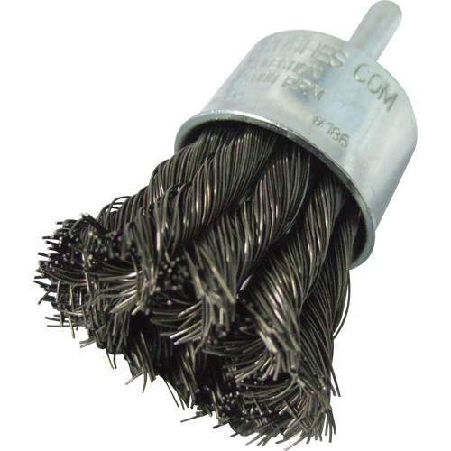 Knotted Wire End Brushes, 1" Dia., 0.014" Wire Dia., 1/4" Shank Sidevic Inc.