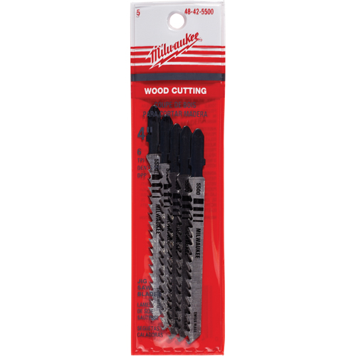 Lame de scie sauteuse, Bim&eacute;tal, Tige en T, 4" lo, 6 dents par pouce Sidevic Inc.