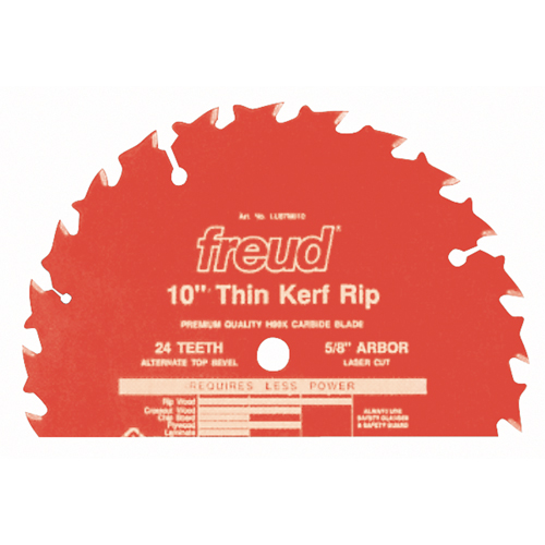 Lames de scie industrielle TCS - refente/coupe en travers &agrave; voie &eacute;troite, 10", 24 dents, Pour Bois Sidevic Inc.