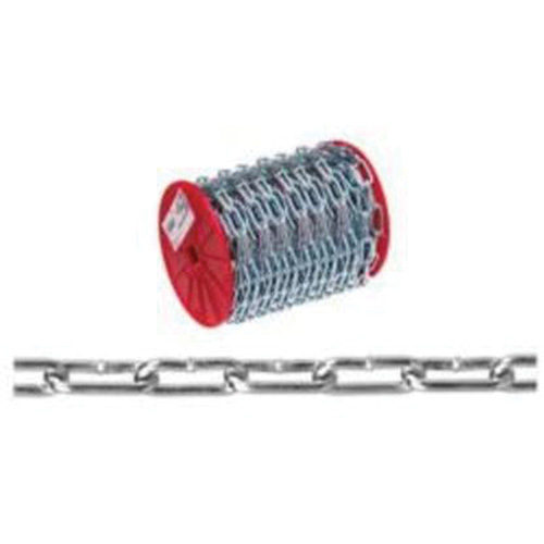 Chaîne droite, Acier &agrave; faible teneur en carbone, 2/0 x 120' (36,6 m) l, Charge d'utilisation 520 lb (0,26 tonne) Sidevic Inc.