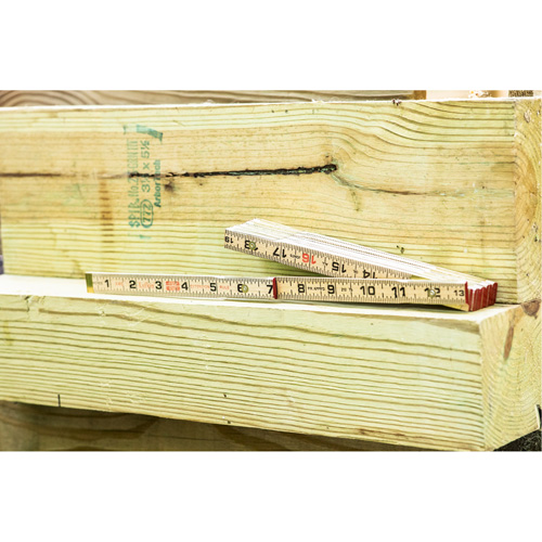 Folding Rule, 6' L, Wood, 1/16" Graduations Sidevic Inc.