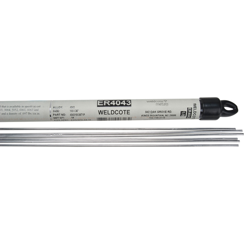 36" Cut Length TIG Rods, 3/32", Aluminum Sidevic Inc.