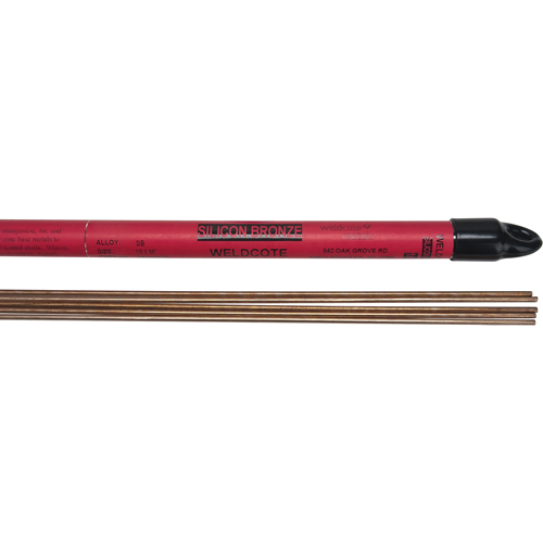 36" Cut Length TIG Rods, 1/8", Silicone Bronze Sidevic Inc.