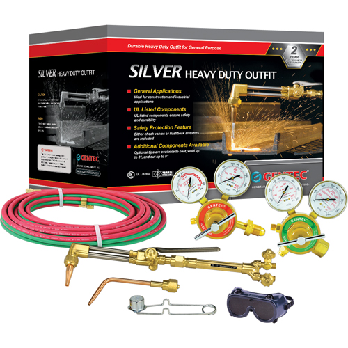Silver Heavy-Duty Welding & Cutting Outfi ts, 3/4" Cut, 1/2" Weld Sidevic Inc.