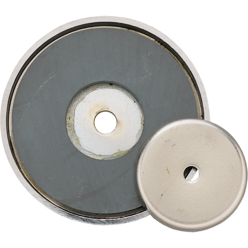 Ceramic Shallow Pot Magnet, 1-3/8" Dia., 12 lbs. Pull Sidevic Inc.
