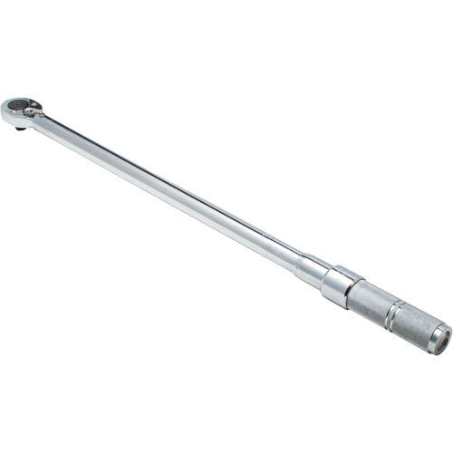 Ratcheting Head Micrometer Torque Wrench, Click, 1/2" Square Drive, 50 - 250 lbf. Ft Sidevic Inc.