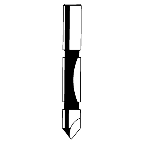 Router Bit - Panel Pilot Bit, 1/4" Dia., 3/4" H, 2-1/4" L, 1/4" Shank Sidevic Inc.