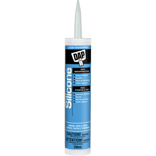 Silicone Sealant, 290 ml, Tube, Clear Sidevic Inc.
