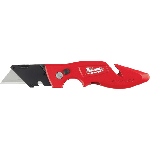 Fastback Flip Utility Knife, 2" Blade, Carbon Steel Blade, Metal Handle Sidevic Inc.