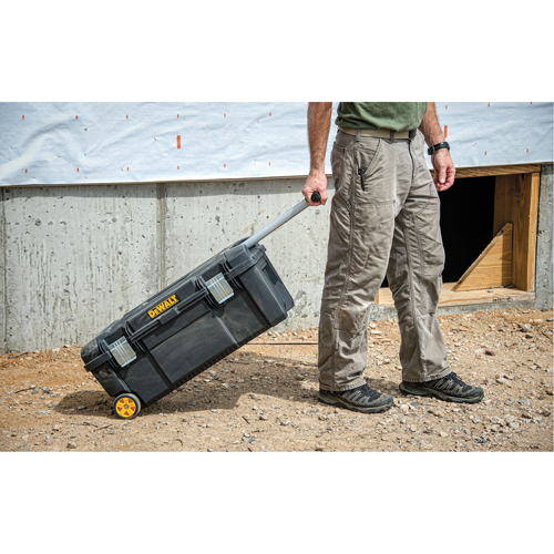 Tool Box on Wheels, 12-1/2" W x 28-1/2" D x 12" H, Black Sidevic Inc.