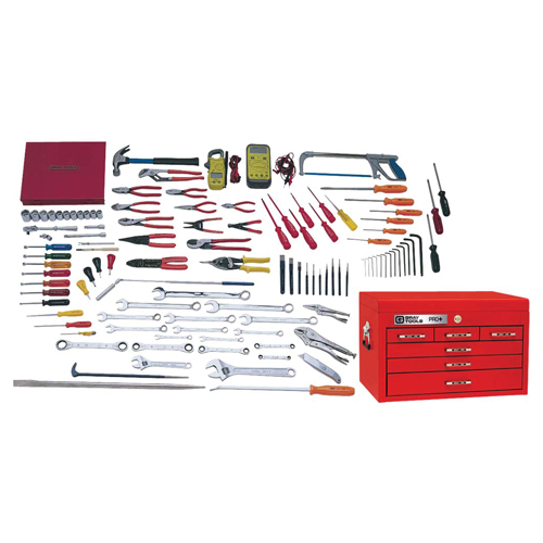 Electricians Master Set With Top Chest, 114 Pieces Sidevic Inc.