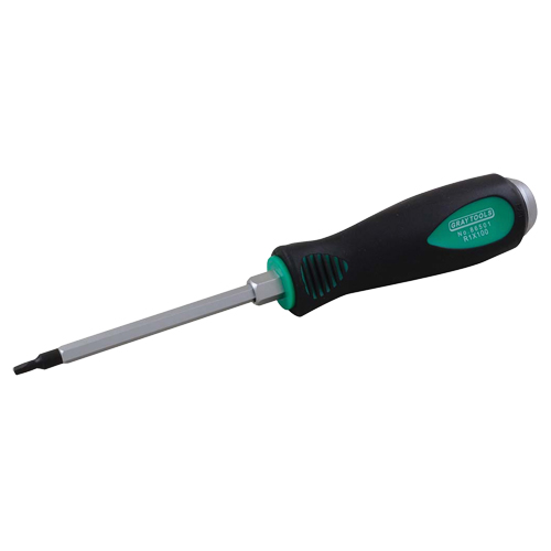Square Screwdriver, #2 Tip, Hex, 8-1/4" L, Plastic Handle Sidevic Inc.