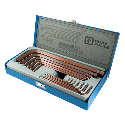 Long Arm Ball Hex Key Set, 13 Pcs., Metric Sidevic Inc.