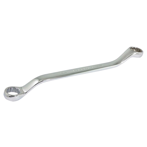 Box End Wrench, 12 Point, 17 mm x 19 mm, 15° Offset, Chrome Finish Sidevic Inc.