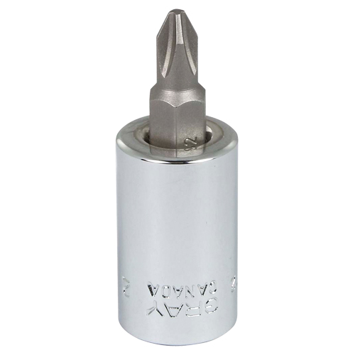 Head Socket, Phillips, #2 x 1.93" L, 3/8" Square Drive Drive Sidevic Inc.