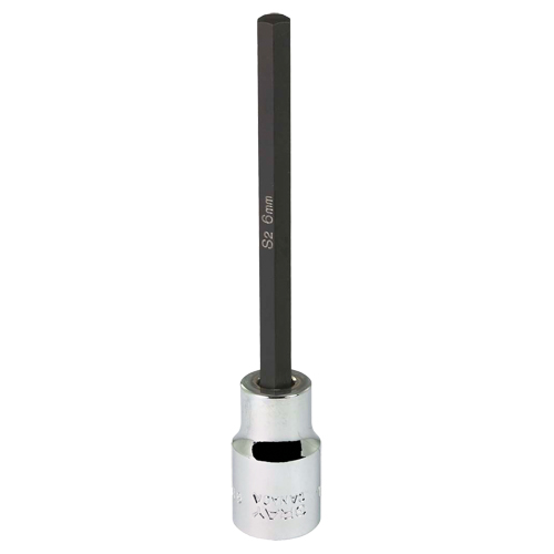Extra Long Bit  Socket, 6 mm x 4" L, 3/8" Drive Sidevic Inc.