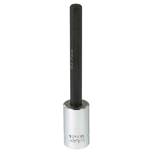 Extra Long Bit  Socket, 7 mm x 4" L, 3/8" Drive Sidevic Inc.