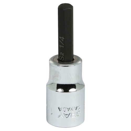 Bit Socket, 1/4" x 2-3/10" L, 3/8" Drive Sidevic Inc.