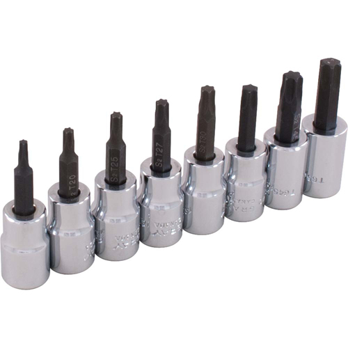 Jeu de douilles, Torx, Prise 3/8", 8 mrcx Sidevic Inc.