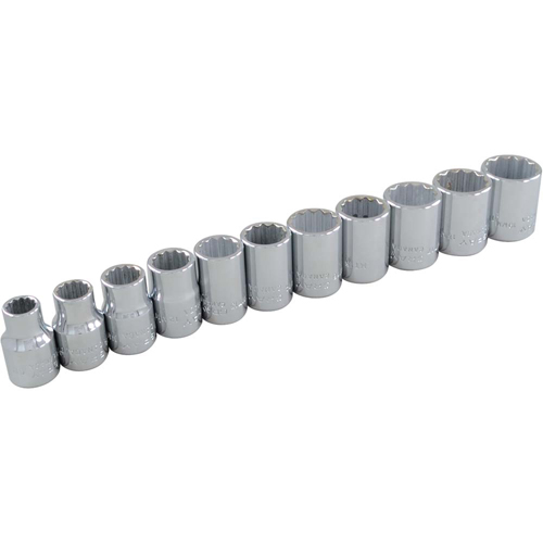 Socket Set, 11 Pcs, 3/8" Drive Size Sidevic Inc.
