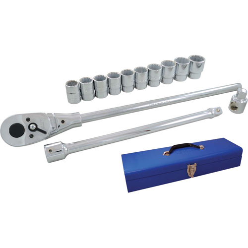 Socket & Attachment Set, 15 Pcs, 3/4" Drive Size Sidevic Inc.