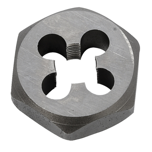 Hex Rethreading Die Nut, 1"/1-1/16" Dia., 1/8"-27 Thread, Carbon Steel/Chromium Steel Sidevic Inc.