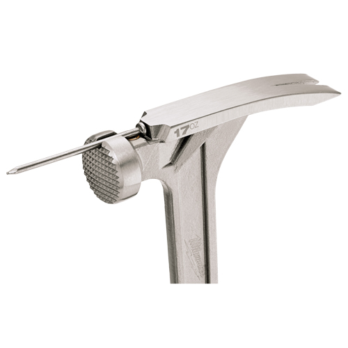 Marteau de charpente &agrave; face usin&eacute;e, 17 oz, Prise en Acier plein, 16-1/8" lo Sidevic Inc.