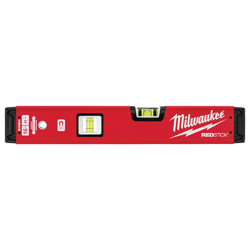 Redstick Level, Box, 1.33' L, Steel, 2, Magnetic Sidevic Inc.