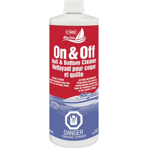 Nettoyant pour coques et parois inf&eacute;rieures de bateaux On & Off, 946 ml, Bouteille Sidevic Inc.