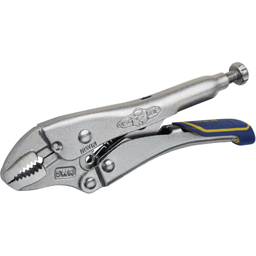 Fast Release Locking Pliers with Wire Cutter, 5" Length, Curved Jaw Sidevic Inc.