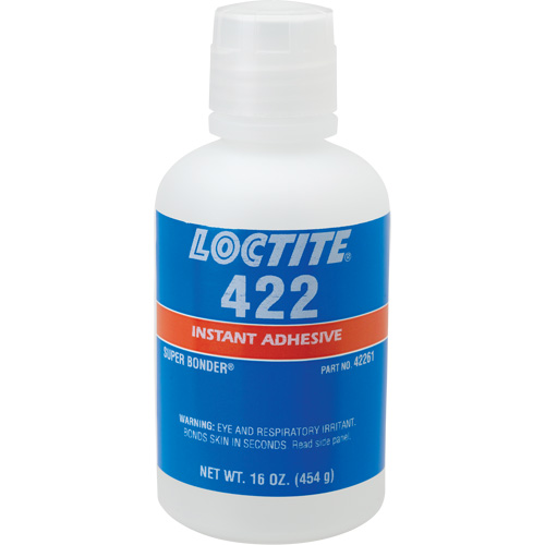 422 Super Bonder&reg; Instant Adhesive, Clear, Bottle, 16 oz. Sidevic Inc.